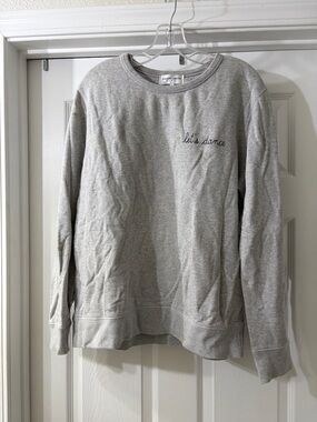 Maison LaBiche Let's Dance Embroidered Crewneck Men’s Sweatshirt - Gray